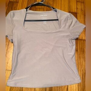 Pink Rose Women's Short Sleeve Tee - Taupe